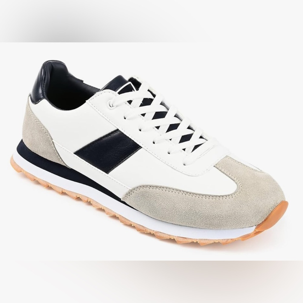 NWT Vance Co. Ortega sneakers shoes, white and black. Size 13 but fit like 12